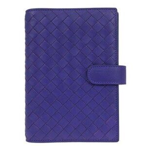 Bottega Veneta Blue Lambskin Intrecciato Note Book Cover EPEV 2009 3965 A 145756